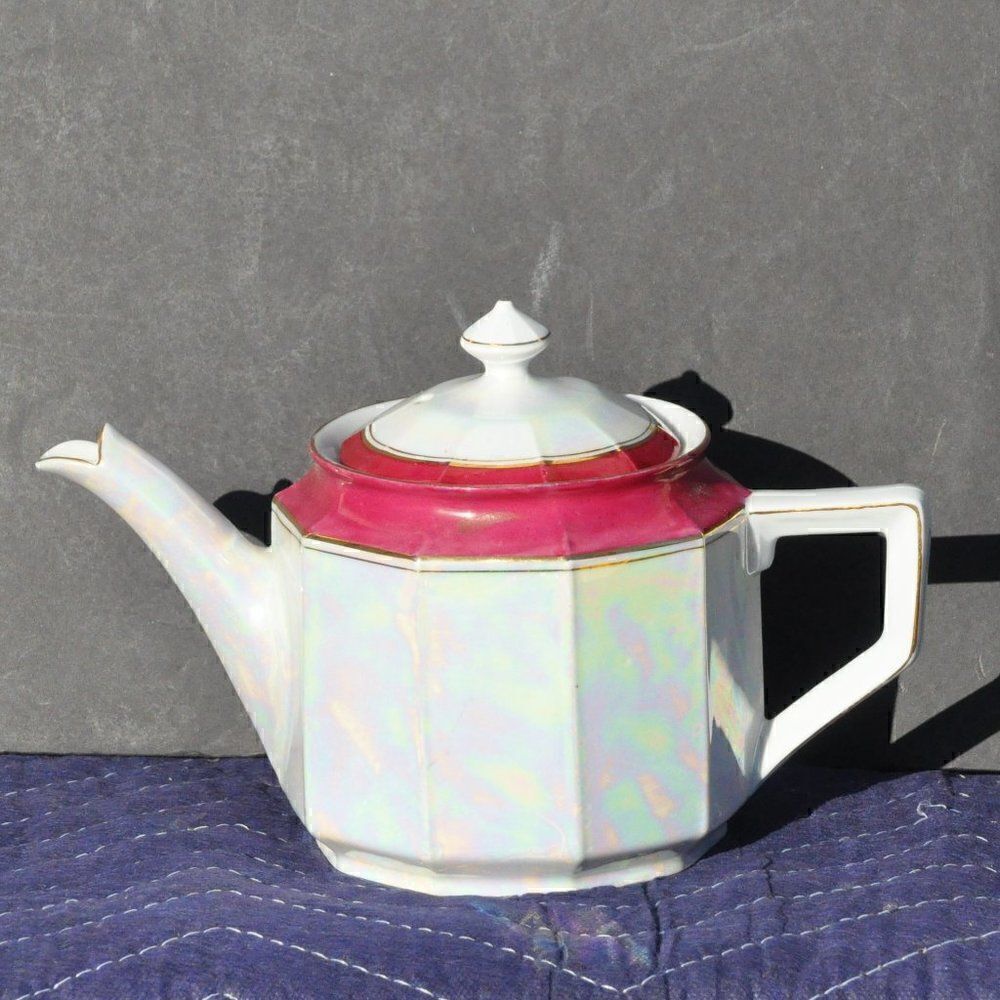 German Teapot Iridescent Vintage Made in Germany